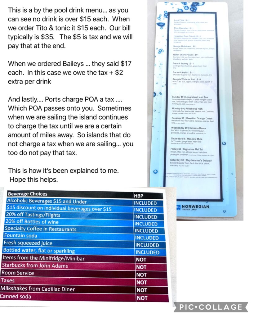 Pride of America NCL - HAWAIIAN BEVERAGE PACKAGE GUIDE