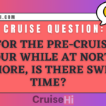 For the pre-cruise tour while at North Shore, is there swim time?