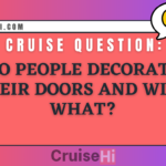 Do people decorate their doors, and with what?