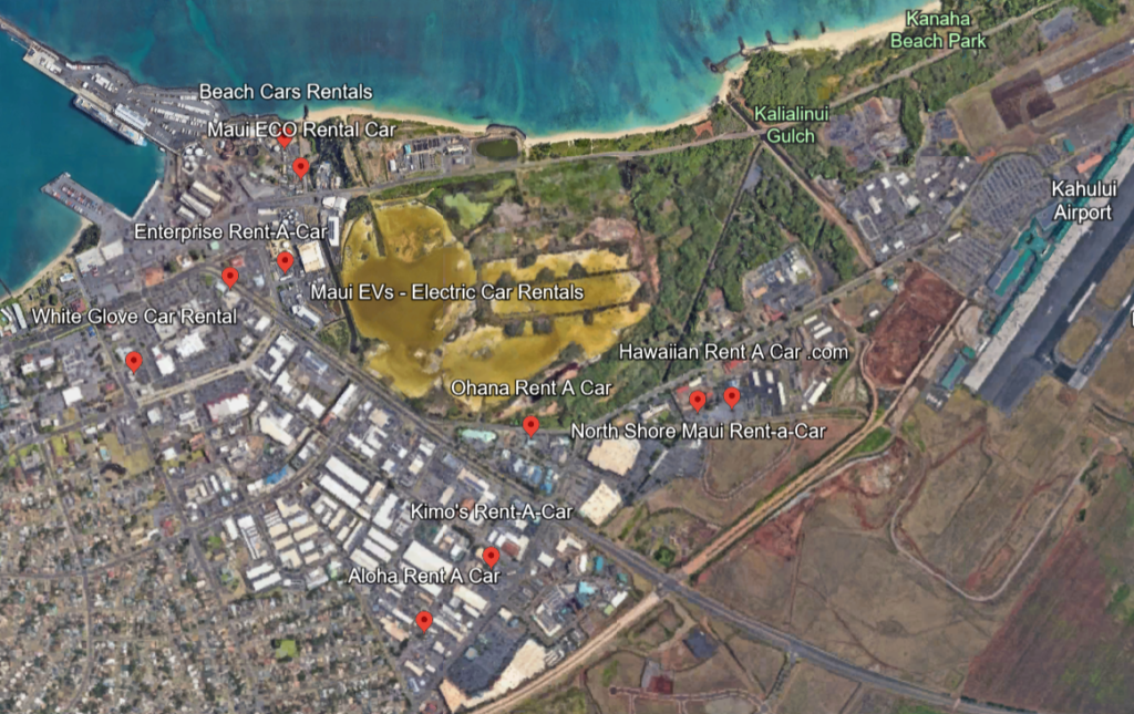 rental car options near the Maui port