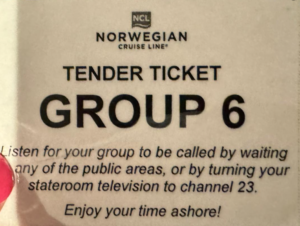 Pride of America Kona Tender Ticket