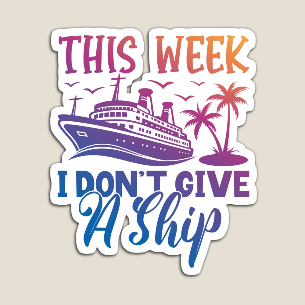 Multicolor: This Week I Don't Give a Ship