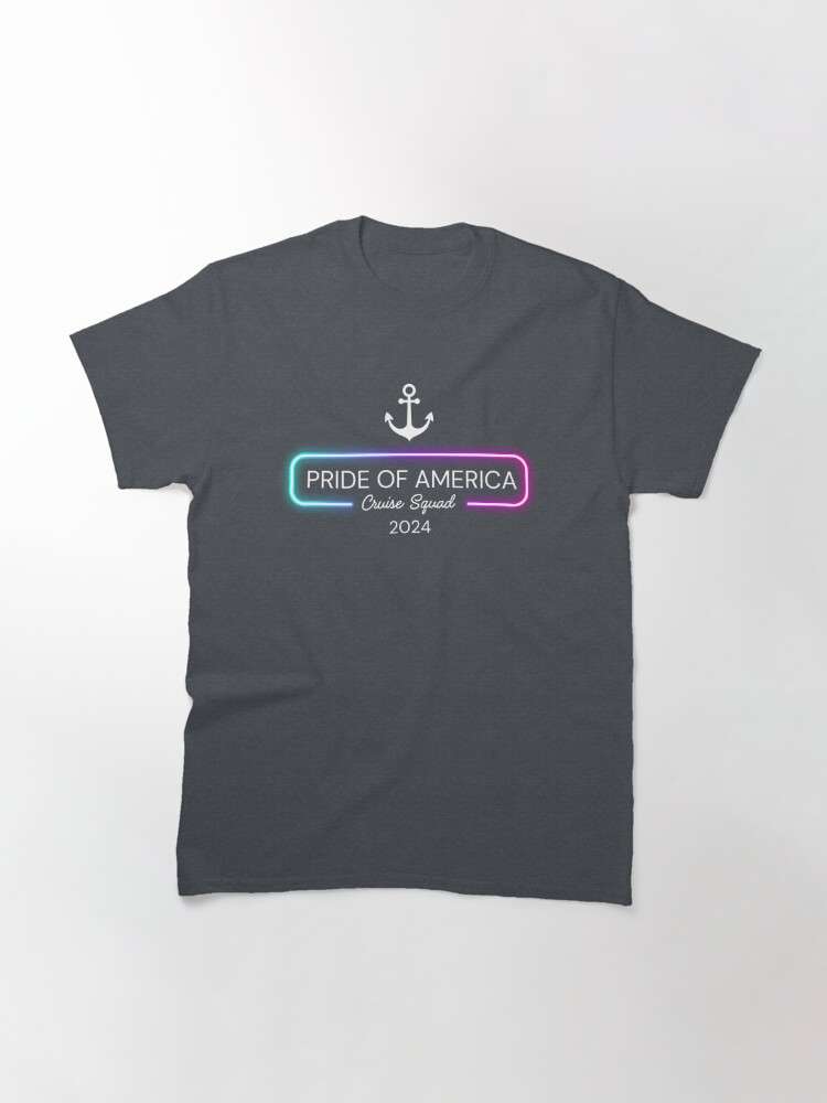 Neon Pride of America Cruise Squad 2024 - White Text