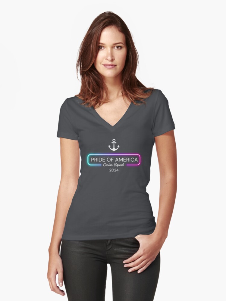 Neon Pride of America Cruise Squad 2024 - White Text