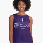 Neon Pride of America Cruise Squad 2024 - White Text