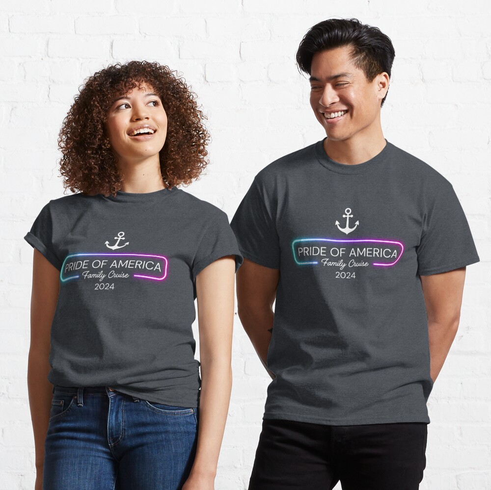 Neon Pride of America Family Cruise 2024 - White Text