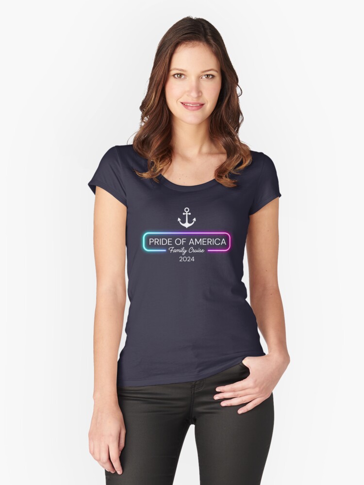 Neon Pride of America Family Cruise 2024 - White Text