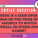 Where is a good sports bar on the Pride of America to watch football or other sports games?