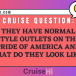 Do they have normal US style outlets on the Pride of America and what do they look like?