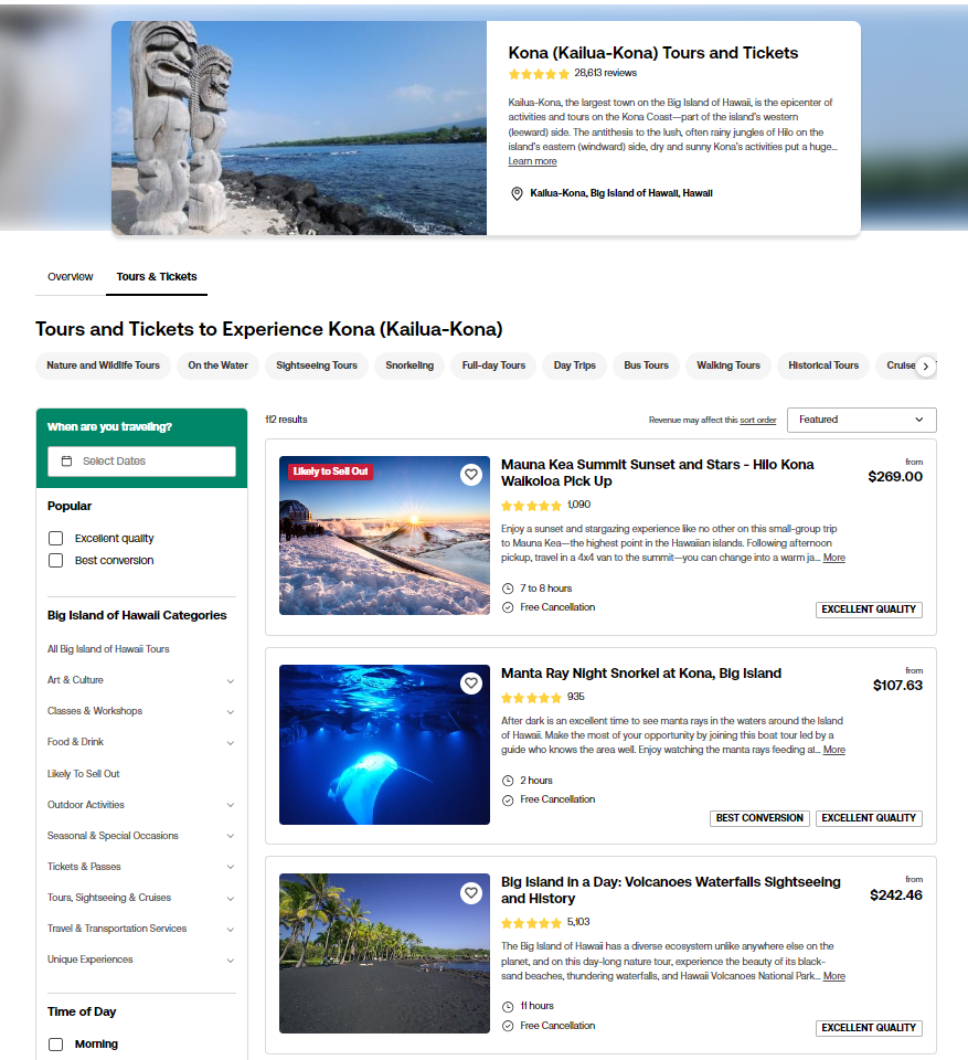 Discover Kona with Viator: Adventures Await